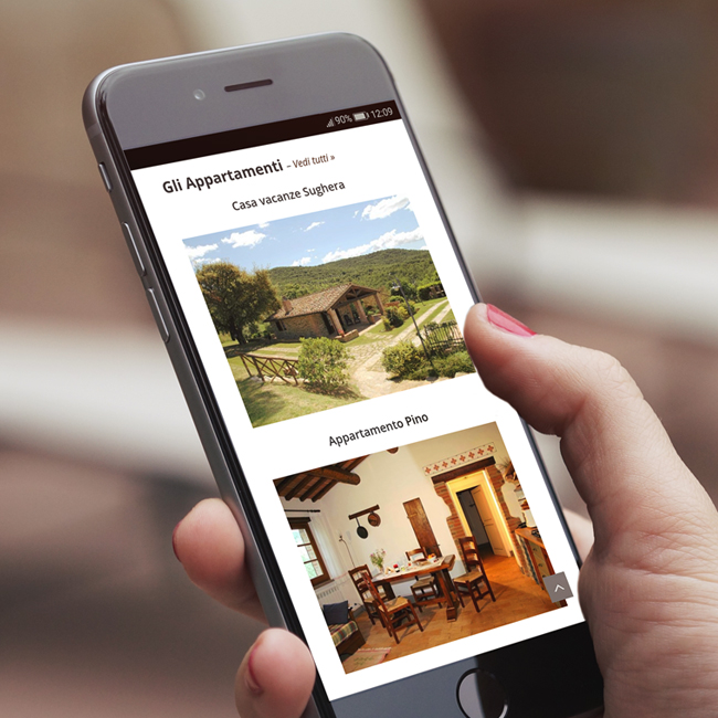 versione mobile siti web agriturismo umbria