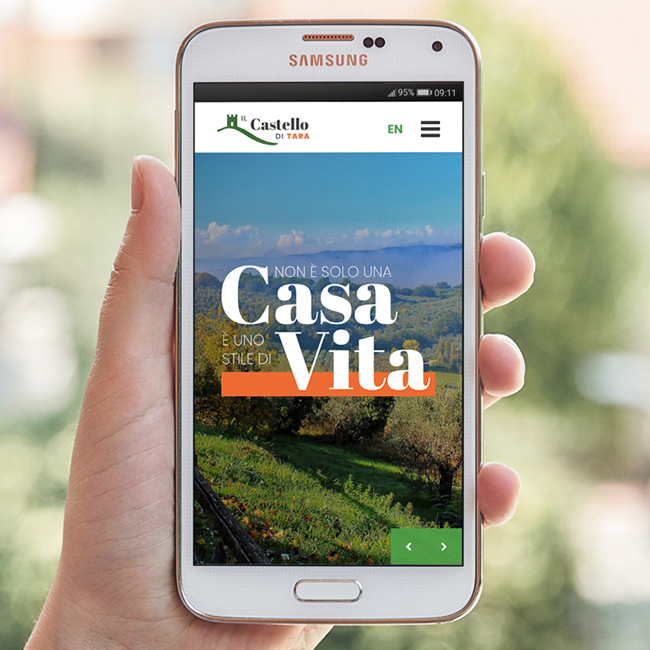 homepage mobile sito web agenzia immobiliare