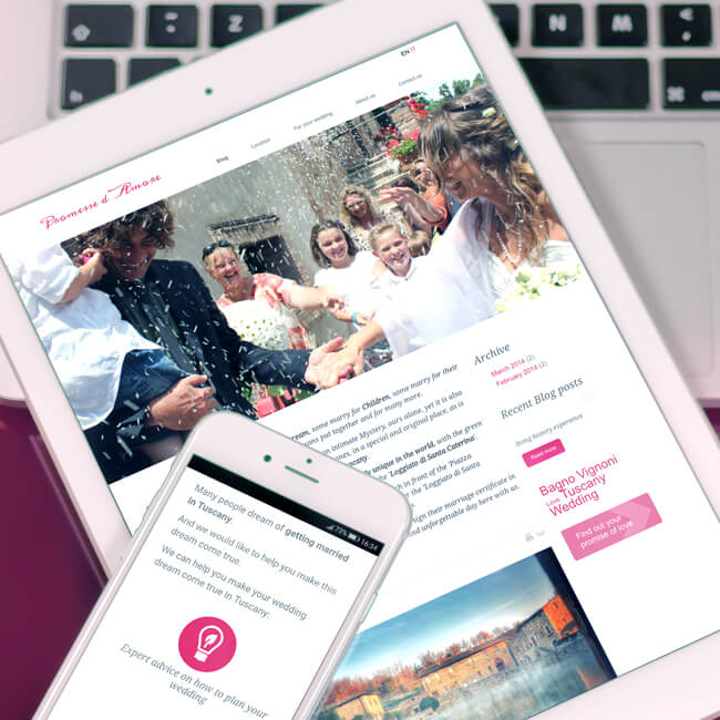 Sito Web per Storytelling Matrimoni